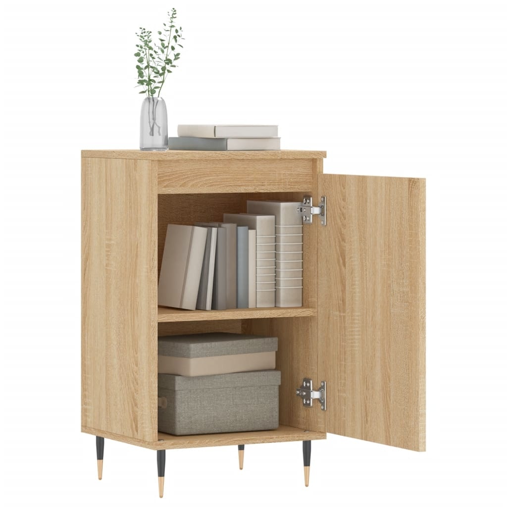 VidaXL Dressoirs 2 st 40x35x70 cm bewerkt hout sonoma eikenkleurig