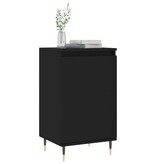 VidaXL Dressoirs 2 st 40x35x70 cm bewerkt hout zwart