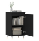 VidaXL Dressoirs 2 st 40x35x70 cm bewerkt hout zwart