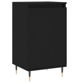 VidaXL Dressoirs 2 st 40x35x70 cm bewerkt hout zwart