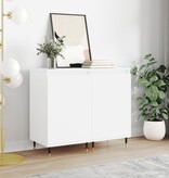 VidaXL Dressoirs 2 st 40x35x70 cm bewerkt hout wit