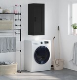 VidaXL Wandkast 34,5x34x90 cm bewerkt hout zwart