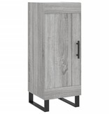 VidaXL Dressoir 34,5x34x90 cm bewerkt hout grijs sonoma eikenkleurig