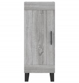 VidaXL Dressoir 34,5x34x90 cm bewerkt hout grijs sonoma eikenkleurig
