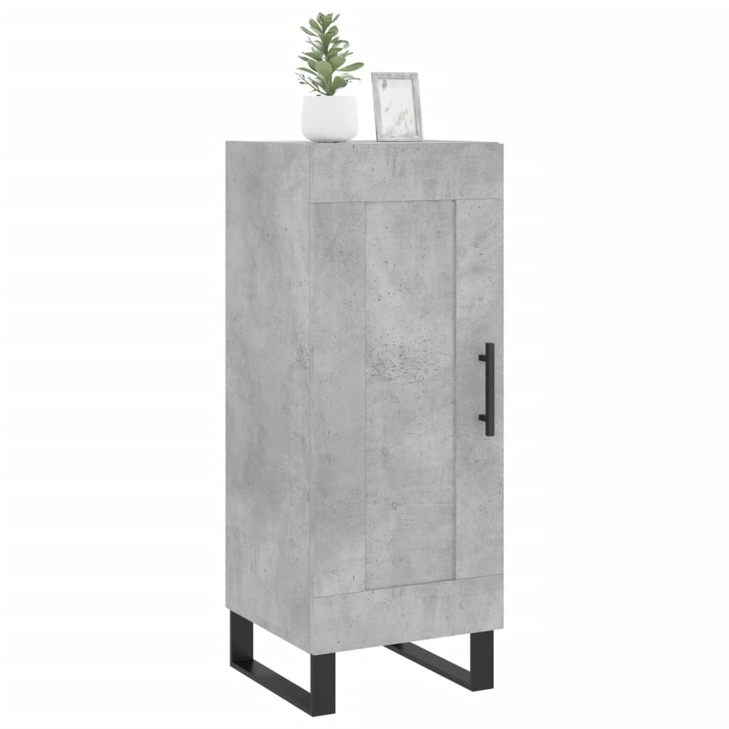 VidaXL Dressoir 34,5x34x90 cm bewerkt hout betongrijs