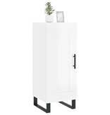 VidaXL Dressoir 34,5x34x90 cm bewerkt hout hoogglans wit