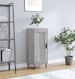 VidaXL Dressoir 34,5x34x90 cm bewerkt hout grijs sonoma eikenkleurig