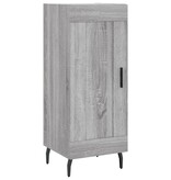 VidaXL Dressoir 34,5x34x90 cm bewerkt hout grijs sonoma eikenkleurig