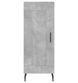 VidaXL Dressoir 34,5x34x90 cm bewerkt hout betongrijs