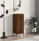 VidaXL Dressoir 34,5x34x90 cm bewerkt hout bruineikenkleurig