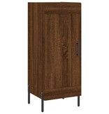 VidaXL Dressoir 34,5x34x90 cm bewerkt hout bruineikenkleurig