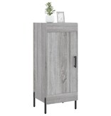 VidaXL Dressoir 34,5x34x90 cm bewerkt hout grijs sonoma eikenkleurig