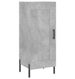 VidaXL Dressoir 34,5x34x90 cm bewerkt hout betongrijs