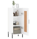 VidaXL Dressoir 34,5x34x90 cm bewerkt hout hoogglans wit