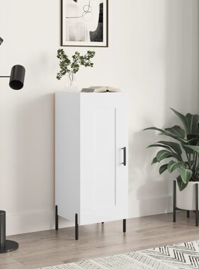 VidaXL Dressoir 34,5x34x90 cm bewerkt hout wit