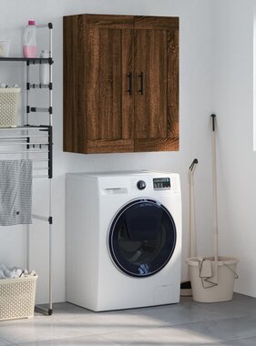 VidaXL Wandkast 69,5x34x90 cm bewerkt hout bruineikenkleurig