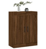 VidaXL Wandkast 69,5x34x90 cm bewerkt hout bruineikenkleurig