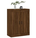 VidaXL Wandkast 69,5x34x90 cm bewerkt hout bruineikenkleurig