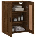 VidaXL Wandkast 69,5x34x90 cm bewerkt hout bruineikenkleurig