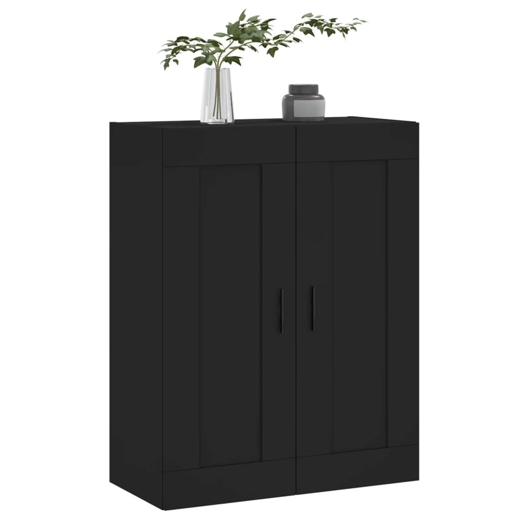 VidaXL Wandkast 69,5x34x90 cm bewerkt hout zwart