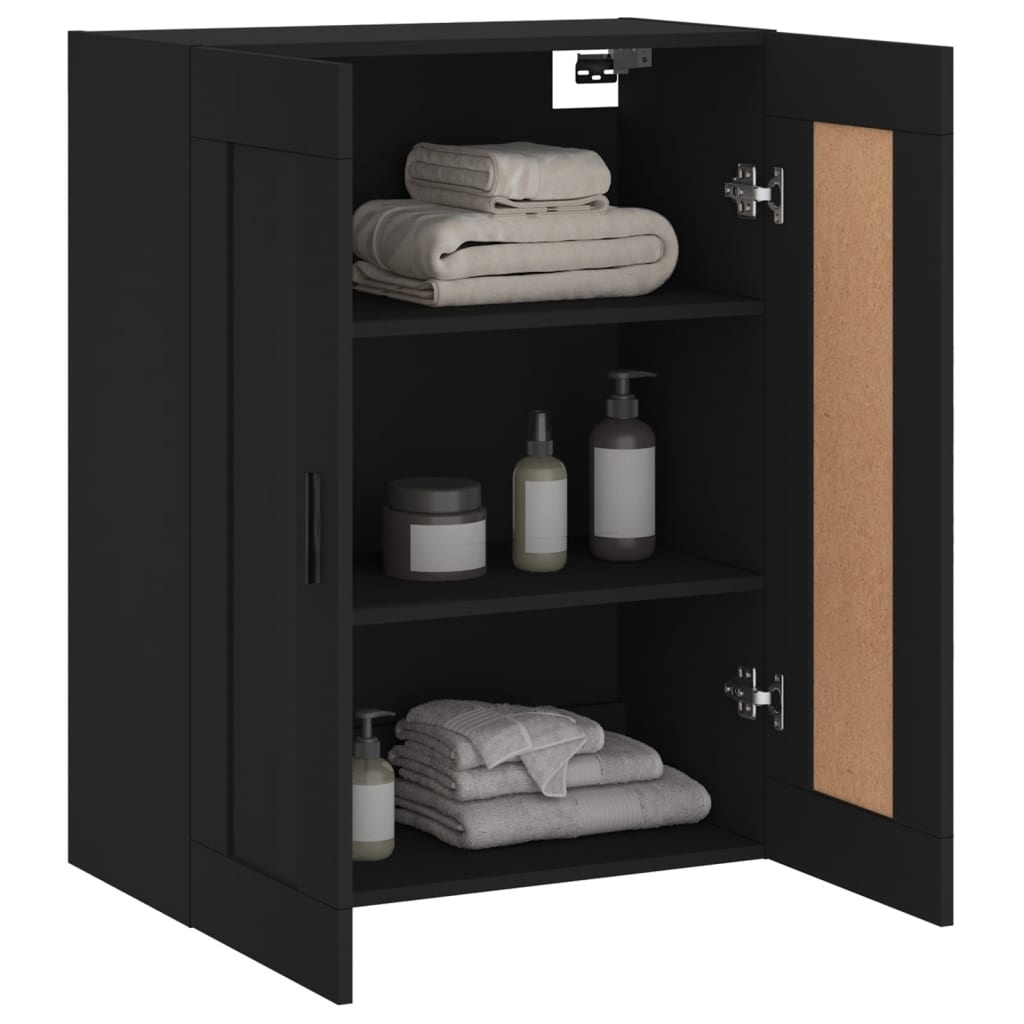 VidaXL Wandkast 69,5x34x90 cm bewerkt hout zwart