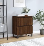 VidaXL Dressoir 60x35x70 cm bewerkt hout bruineikenkleurig