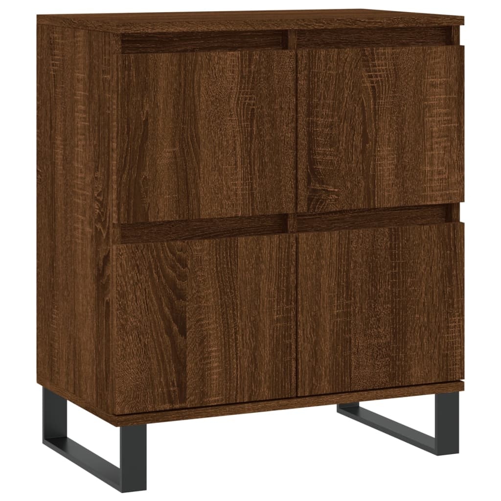 VidaXL Dressoir 60x35x70 cm bewerkt hout bruineikenkleurig