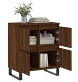 VidaXL Dressoir 60x35x70 cm bewerkt hout bruineikenkleurig