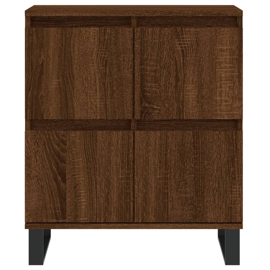 VidaXL Dressoir 60x35x70 cm bewerkt hout bruineikenkleurig