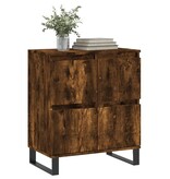 VidaXL Dressoir 60x35x70 cm bewerkt hout gerookt eikenkleurig