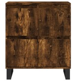 VidaXL Dressoir 60x35x70 cm bewerkt hout gerookt eikenkleurig