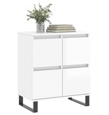 VidaXL Dressoir 60x35x70 cm bewerkt hout hoogglans wit