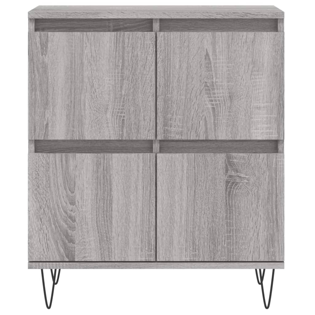 VidaXL Dressoir 60x30x75 cm bewerkt hout grijs sonoma eikenkleurig