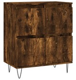 VidaXL Dressoir 60x35x70 cm bewerkt hout gerookt eikenkleurig