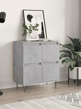 VidaXL Dressoir 60x35x70 cm bewerkt hout betongrijs