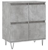 VidaXL Dressoir 60x35x70 cm bewerkt hout betongrijs