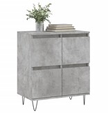 VidaXL Dressoir 60x35x70 cm bewerkt hout betongrijs