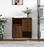 VidaXL Dressoir 60x35x70 cm bewerkt hout bruineikenkleurig
