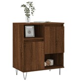 VidaXL Dressoir 60x35x70 cm bewerkt hout bruineikenkleurig