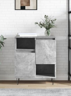VidaXL Dressoir 60x35x70 cm bewerkt hout betongrijs