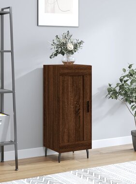 VidaXL Dressoir 34,5x34x90 cm bewerkt hout bruineikenkleurig