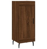 VidaXL Dressoir 34,5x34x90 cm bewerkt hout bruineikenkleurig