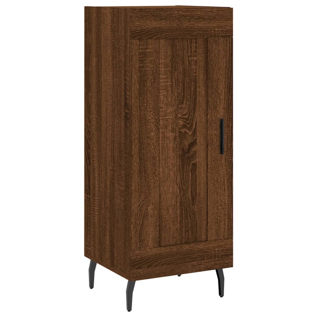 VidaXL Dressoir 34,5x34x90 cm bewerkt hout bruineikenkleurig