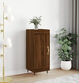 VidaXL Dressoir 34,5x34x90 cm bewerkt hout bruineikenkleurig