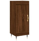 VidaXL Dressoir 34,5x34x90 cm bewerkt hout bruineikenkleurig