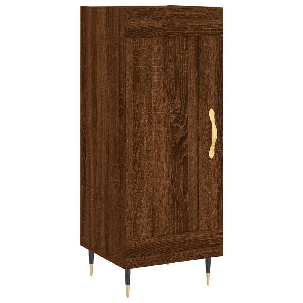 VidaXL Dressoir 34,5x34x90 cm bewerkt hout bruineikenkleurig