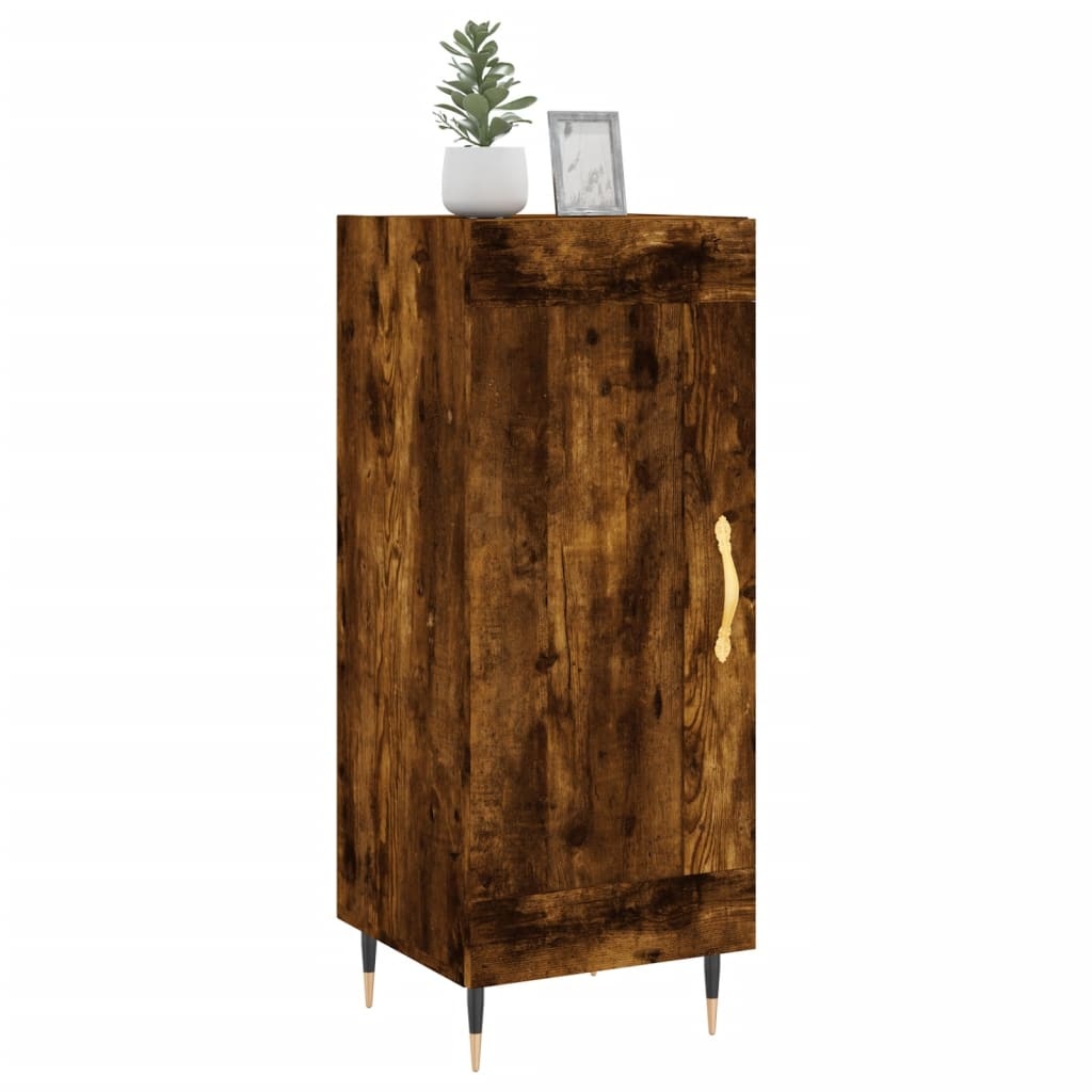 VidaXL Dressoir 34,5x34x90 cm bewerkt hout gerookt eiken