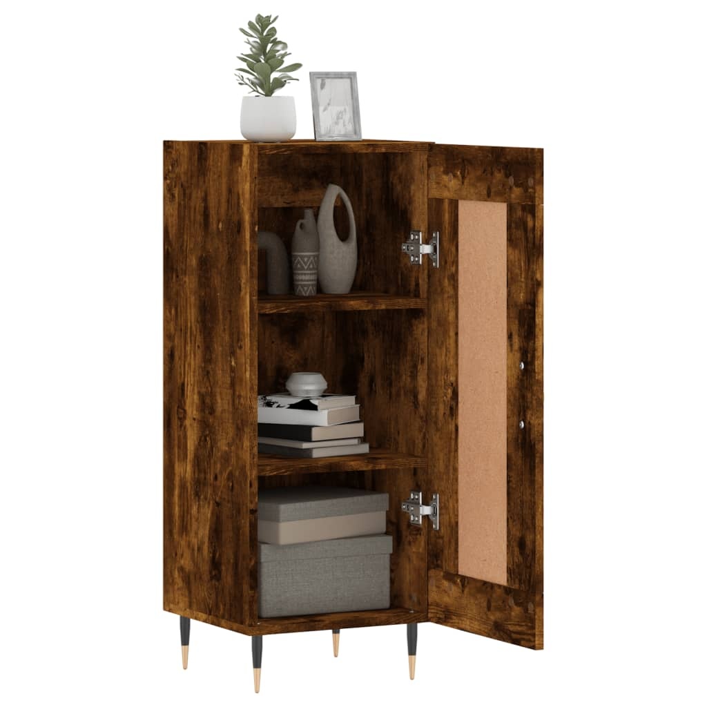VidaXL Dressoir 34,5x34x90 cm bewerkt hout gerookt eiken