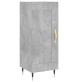 VidaXL Dressoir 34,5x34x90 cm bewerkt hout betongrijs