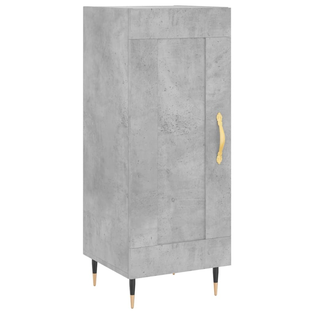 VidaXL Dressoir 34,5x34x90 cm bewerkt hout betongrijs